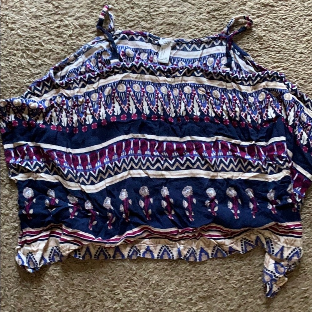 off shoulder crop